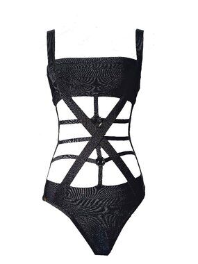 Herve Leger "Nadine" bandage bodysuit/swimsuit, size S